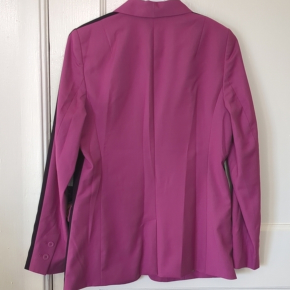Wildfang Empower Colorblock Tux‎ Blazer Pink Black Sz Small Career Party - Picture 4 of 15